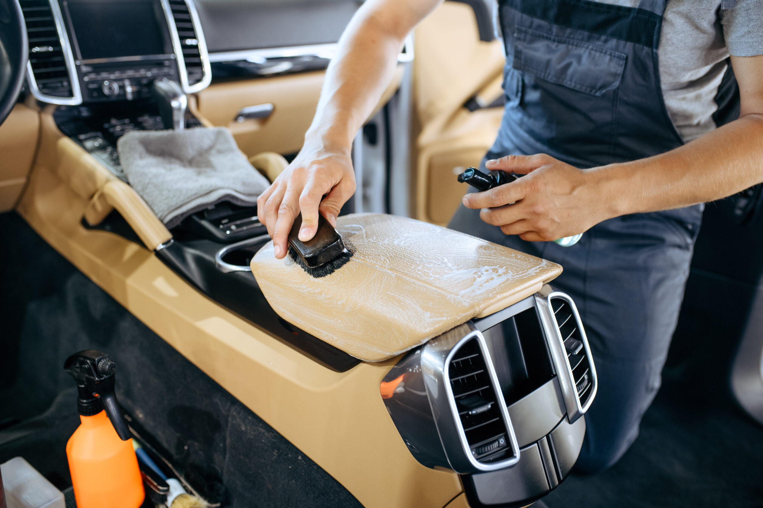 Center Console Cleaning