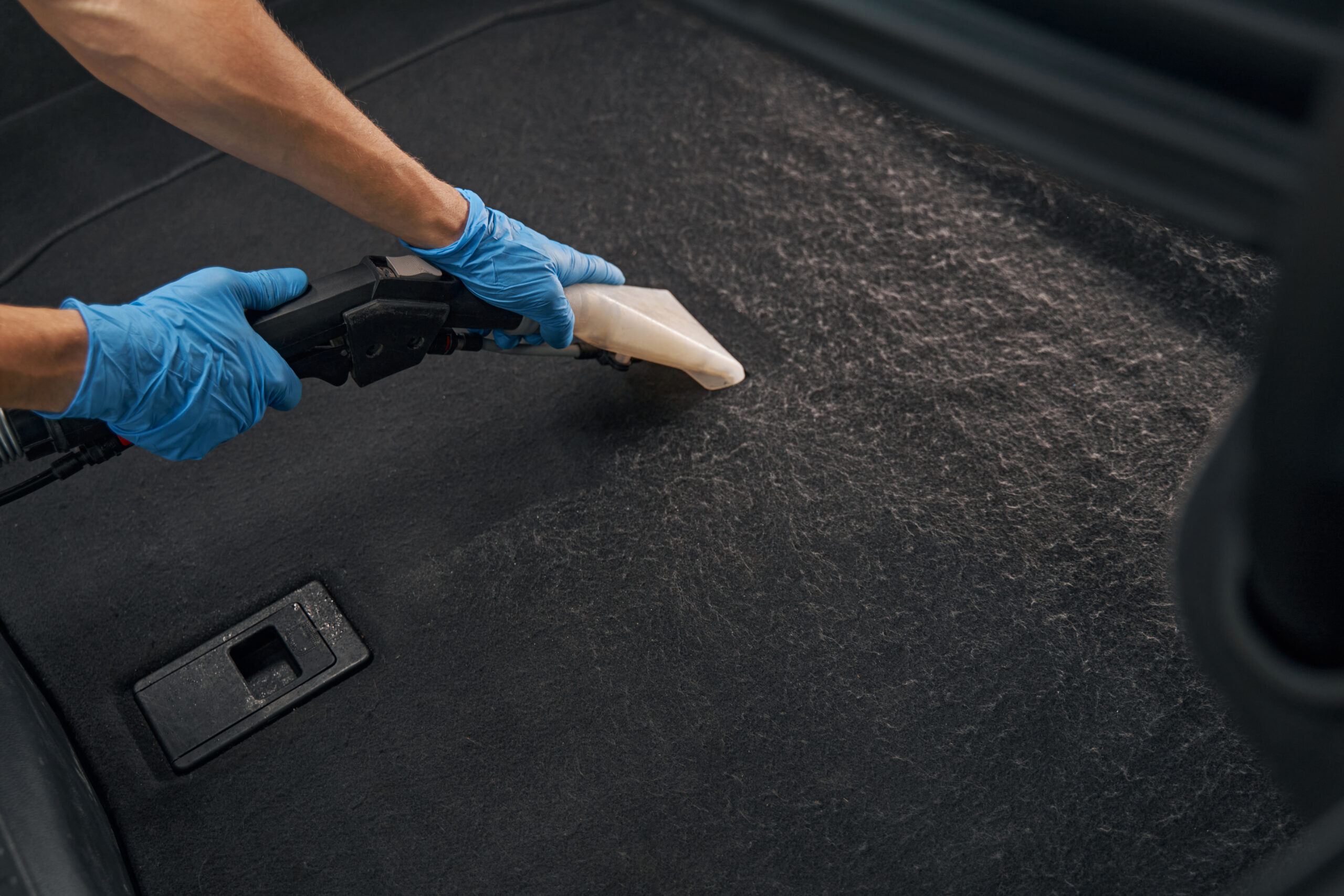 Cleaning Vehicle Trunk